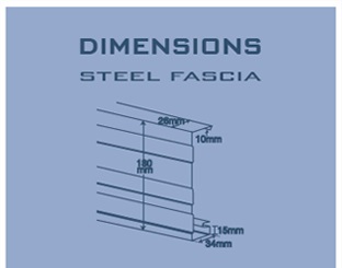 steel fascia dimensions